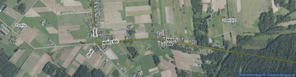 Zdjęcie satelitarne Mokry Bór ul.